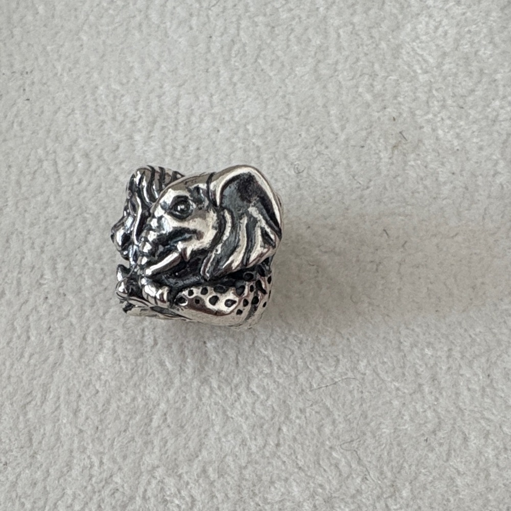 Pandora African Safari Silver Textured charm - Picture 2 of 6